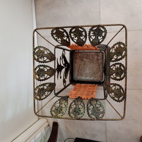 Brass umbrella stand like new, height 43 cm