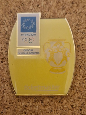 Καρφίτσα Athens 2004 επίσημος υποστηρικτής εισιτηρίων