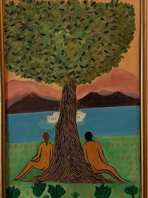 Landscape 3 oil on canvas like new 50×52 cm