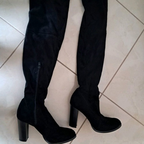 Sante black suede over-the-knee boots like new size 37