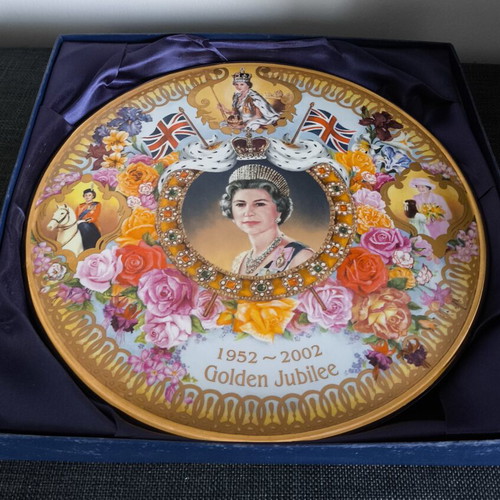 Queen Elizabeth II Golden Jubilee 1952–2002 Limited Edition Bone China Plate