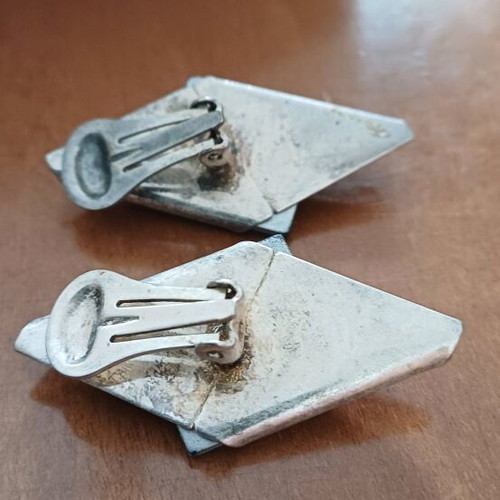 Earrings used, turquoise and silver