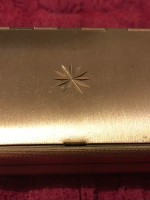 Vintage metal cigarette case 1950s–60s like new