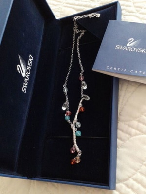 Swarovski ατσάλινο κολιέ καινούργιο με κουτί και πιστοποιητικό