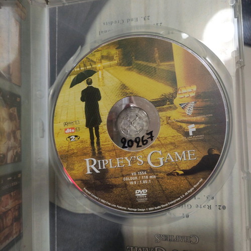 Ripley's Game DVD used, foreign cinema, John Malkovich
