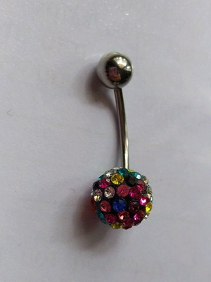 Navel piercing earrings new, multicolored