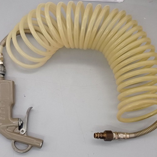 Air gun with short spiral used without nozzle