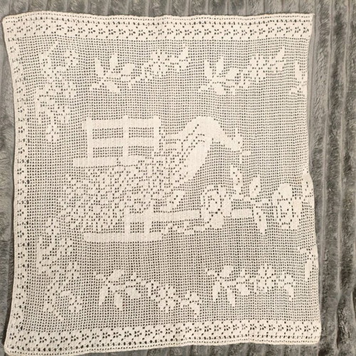 Crochet knit handmade new for curtain
