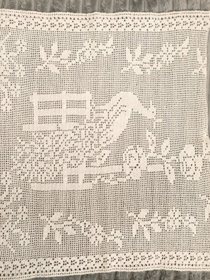 Crochet knit handmade new for curtain