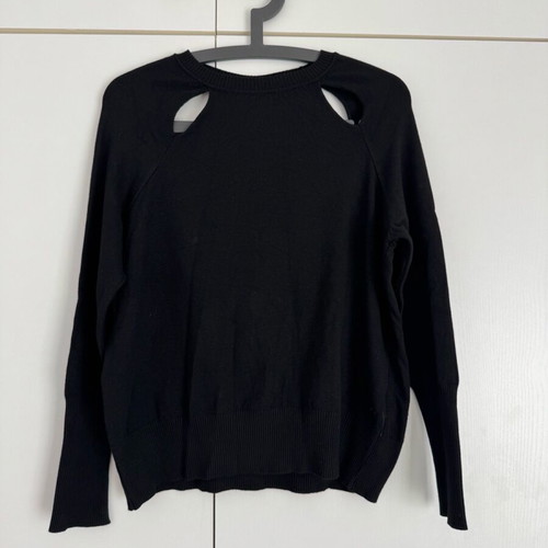 Lost Ink long-sleeve blouse new, black, size M