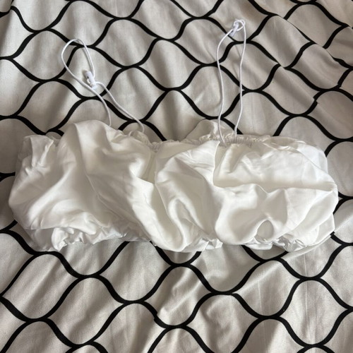 Shein stylish two-piece set, top and pants, black and white