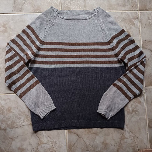 Women's sweater new, sizes M-L, gray and brown