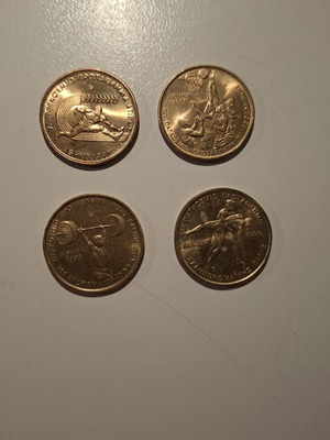 Commemorative 100 Drachma Coins set of 4 like new