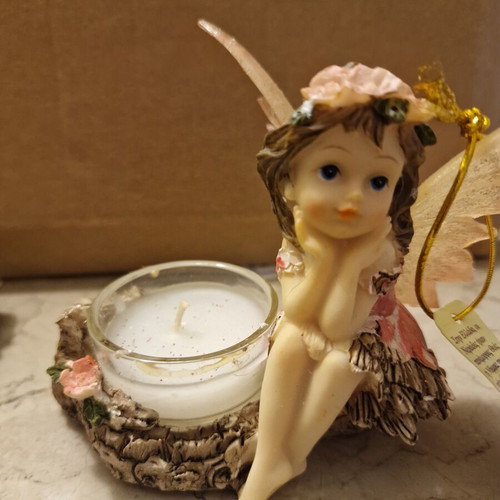 Fairy decorative tealight holder, like new