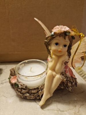 Fairy decorative tealight holder, like new