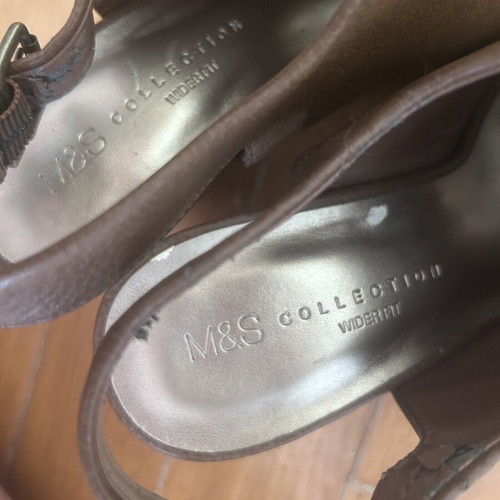 Marks & Spencer brown sandals like new, size 39