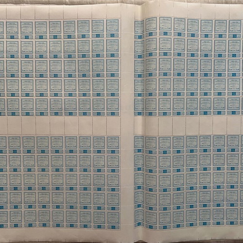 Judicial stamps sheet of 50, like new, 1.50€ each