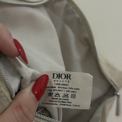 Dior beach toiletry bag like new