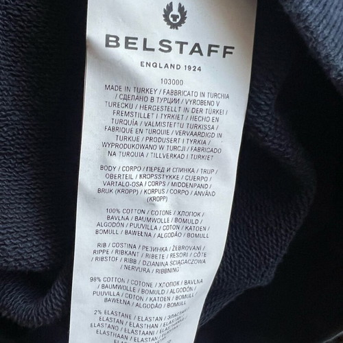 Belstaff hoodie used, cotton, navy, size XXL