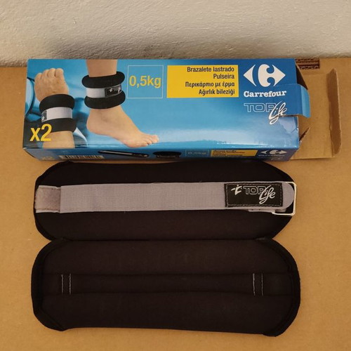 Wrist and ankle weights used 0.5 kg