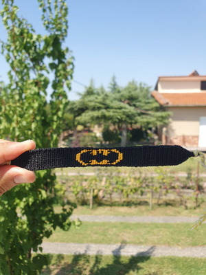 Χειροποίητο βραχιόλι macrame Batman