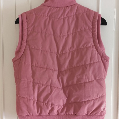 Vintage Puma sleeveless puffer vest, pink