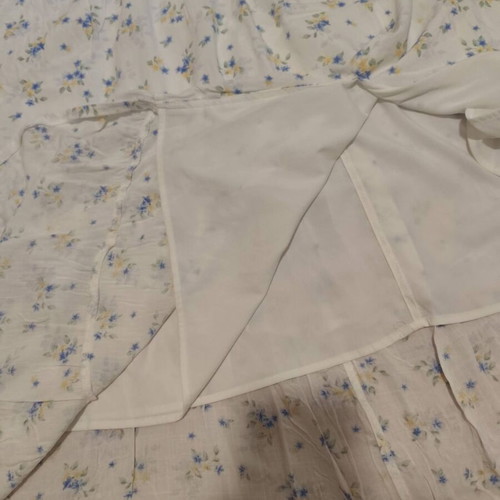 Hollister dress XL white floral, like new