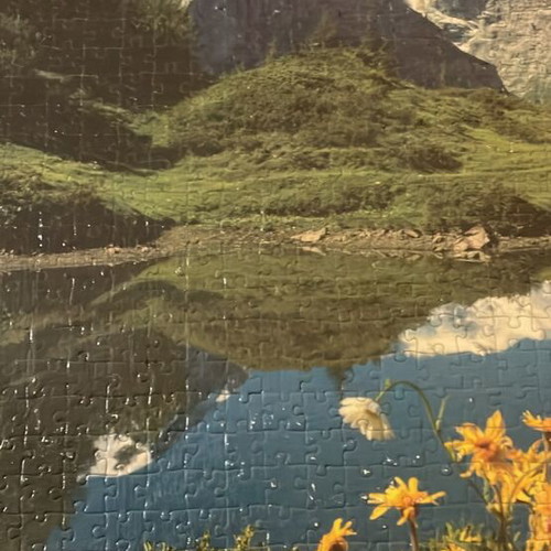 Puzzle board Alps like new, complete