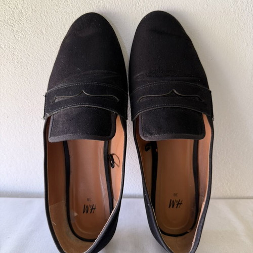 H&M loafers black used, size 38