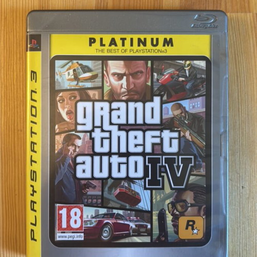 GTA 4 PS3 Platinum game with map