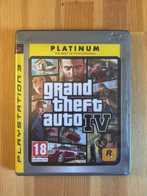 GTA 4 PS3 Platinum game with map