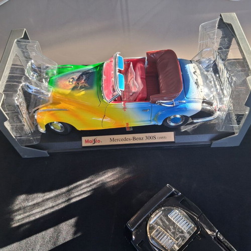 Mercedes-Benz 300S, Ferrari F40, Mercedes ML55 1:18 models like new