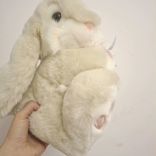 Large Bunny Rabbit Vintage Plush Toy set of 2 new with tags by KEEL
