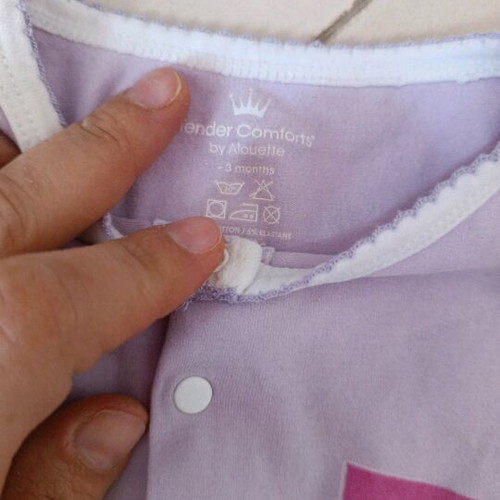 Baby bodysuits used, up to 3 months, cotton