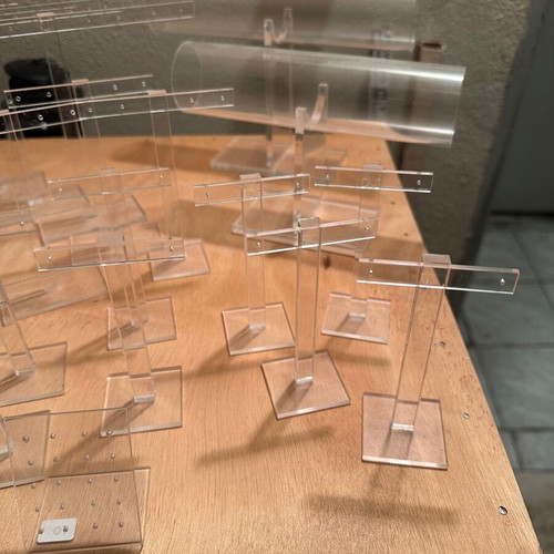 Jewelry stands like new made of plexiglass