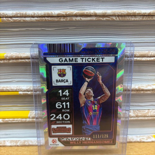 2025-26 Euroleague Contenders Game Ticket Willy Hernangomez new