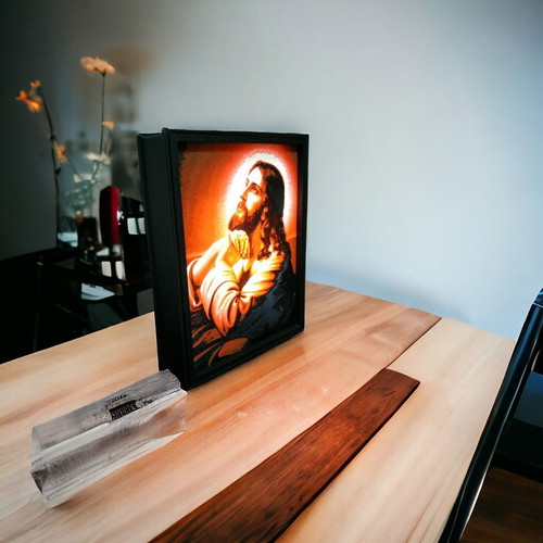 3D Printed Image with LED Light New