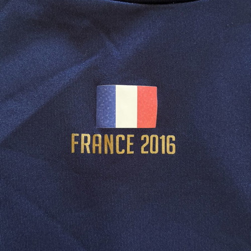 Puma Italy Euro 2016 Training Shirt, navy blue and power blue