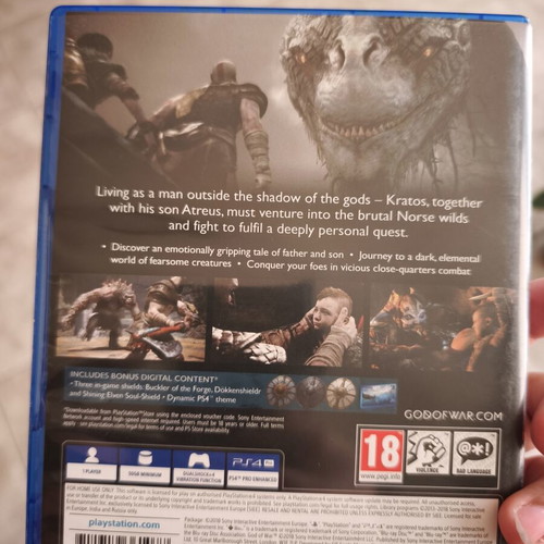God of War PS4 game used, original with booklet