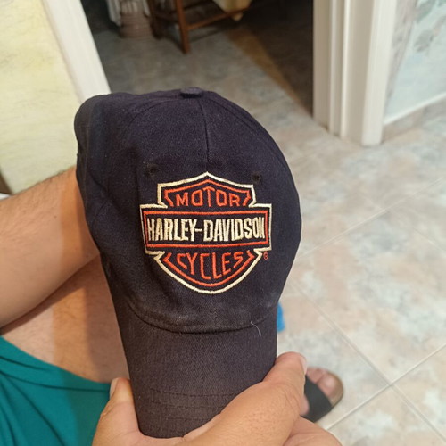 Harley-Davidson vintage hat used, navy blue, size L