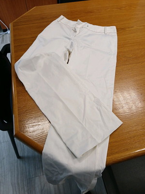 Lussile pants like new, white, size 46, S/M