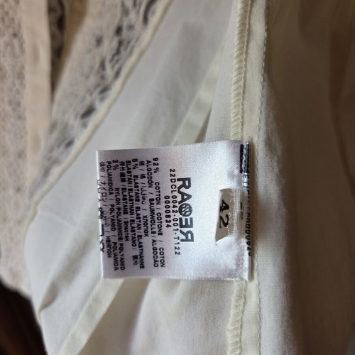 Ra-er Shirt M like new, white, cotton blend