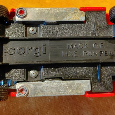 Corgi Mack CF Fire Pumper toy truck, Hammond Fire Dept.