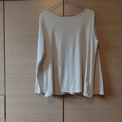 Crane beige long-sleeve blouse like new, size 44/46