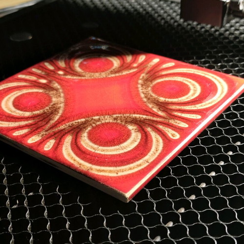 Wessel ceramic tile new, Mid-Century Modern, West Germany