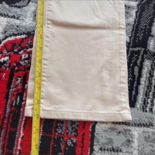Monoprix Femme Women's Jeans W32 L27 Cotton with Elastane Straight like new beige