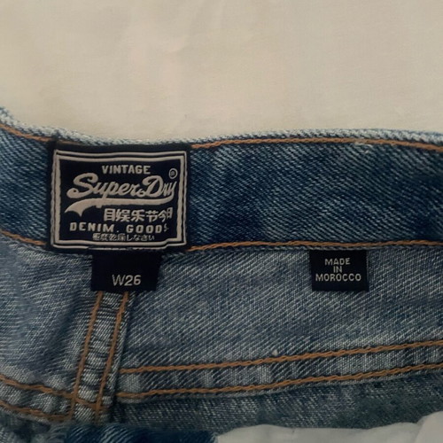 Superdry shorts like new, size W26, blue