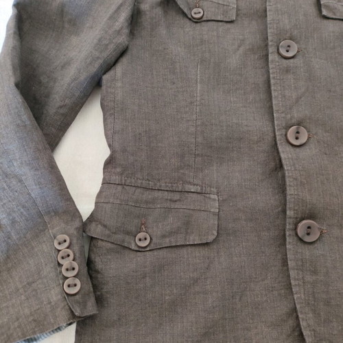 Mens Linen Blazer Free Wave grey size Small like new