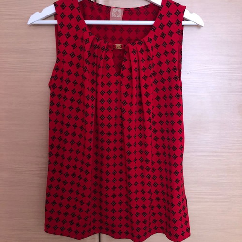 Anne Klein blouse small red new