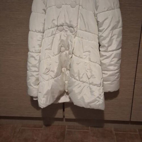 Winter padded jacket, white